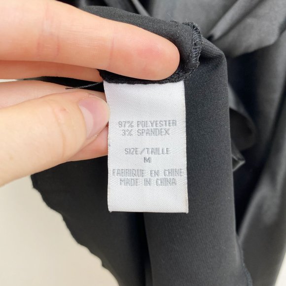 BLACK RUCHED BUST TOP - Picture 7 of 7